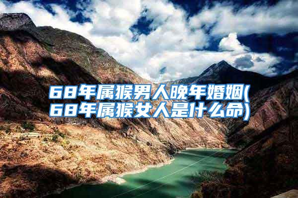 68年属猴男人晚年婚姻(68年属猴女人是什么命)