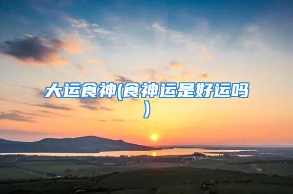 大运食神(食神运是好运吗)
