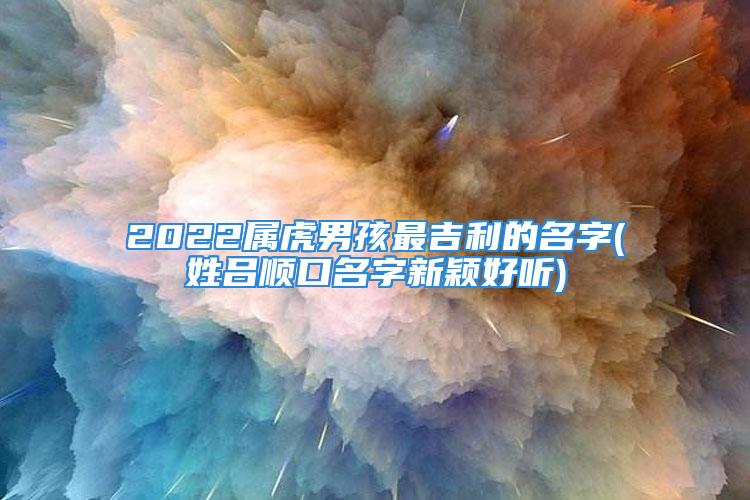 2022属虎男孩最吉利的名字(姓吕顺口名字新颖好听)