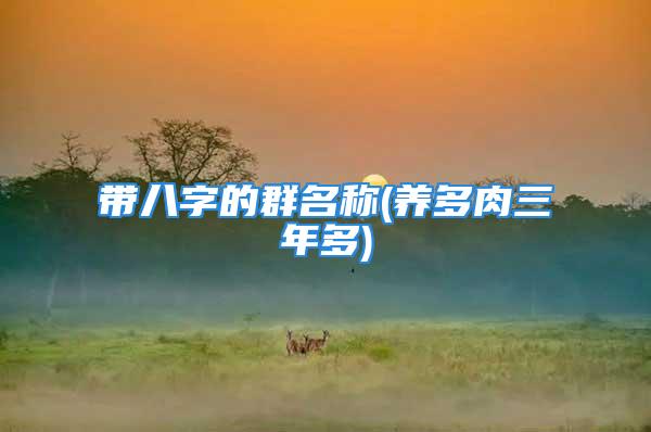 带八字的群名称(养多肉三年多)