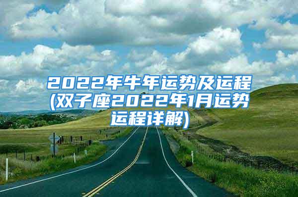 2022年牛年运势及运程(双子座2022年1月运势运程详解)