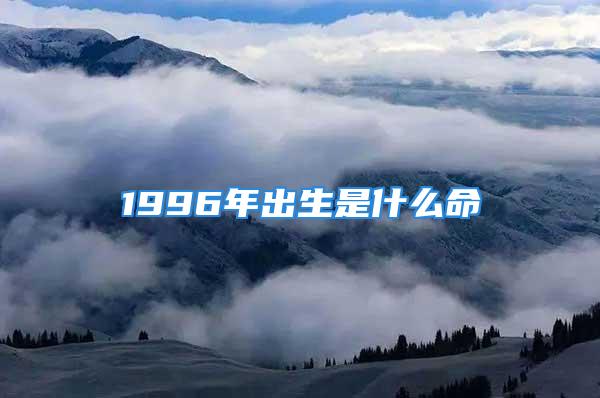 1996年出生是什么命