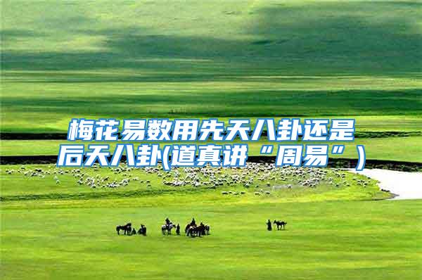 梅花易数用先天八卦还是后天八卦(道真讲“周易”)
