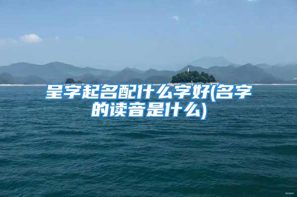 呈字起名配什么字好(名字的读音是什么)