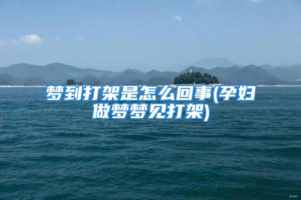 梦到打架是怎么回事(孕妇做梦梦见打架)