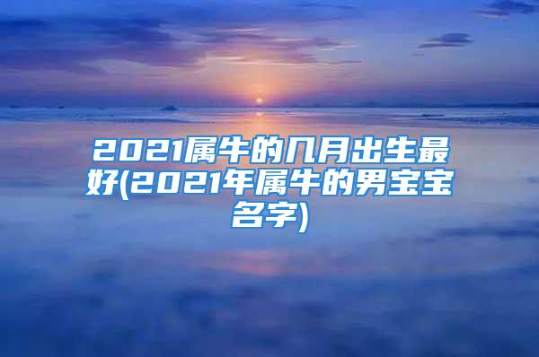 2021属牛的几月出生最好(2021年属牛的男宝宝名字)