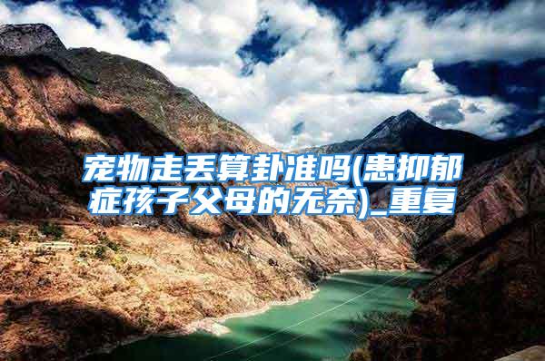 宠物走丢算卦准吗(患抑郁症孩子父母的无奈)_重复