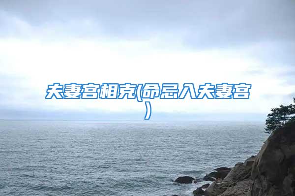 夫妻宫相克(命忌入夫妻宫)