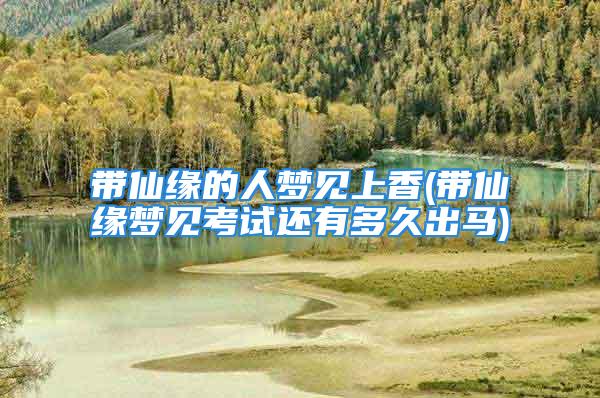 带仙缘的人梦见上香(带仙缘梦见考试还有多久出马)