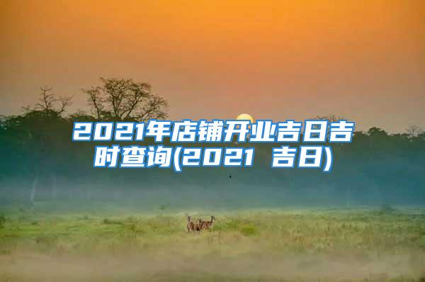 2021年店铺开业吉日吉时查询(2021 吉日)