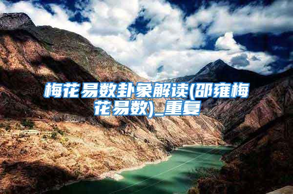 梅花易数卦象解读(邵雍梅花易数)_重复