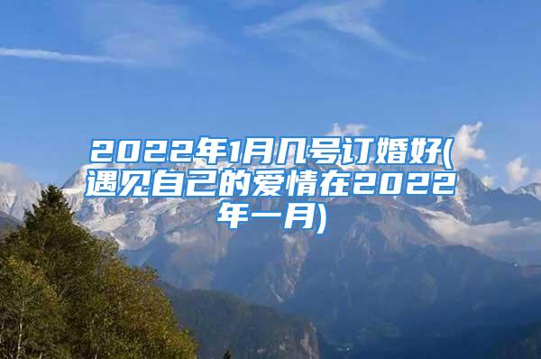 2022年1月几号订婚好(遇见自己的爱情在2022年一月)