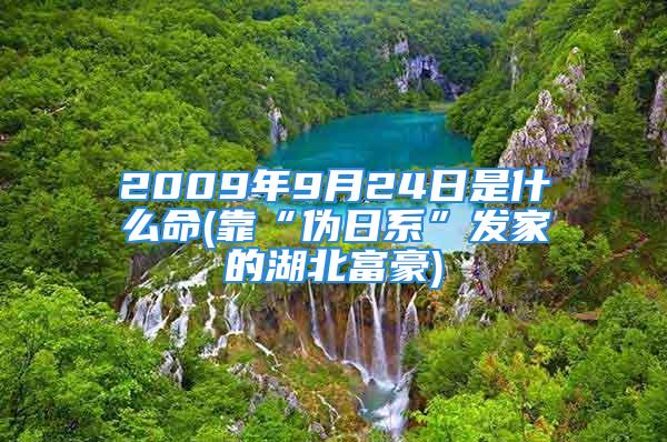 2009年9月24日是什么命(靠“伪日系”发家的湖北富豪)