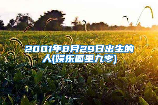 2001年8月29日出生的人(娱乐圈里九零)