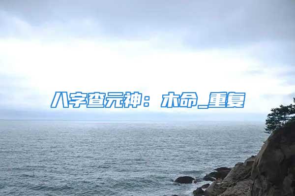 八字查元神：木命_重复