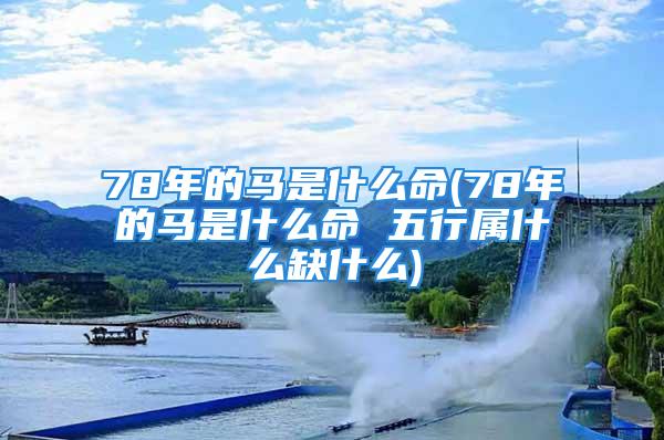78年的马是什么命(78年的马是什么命 五行属什么缺什么)