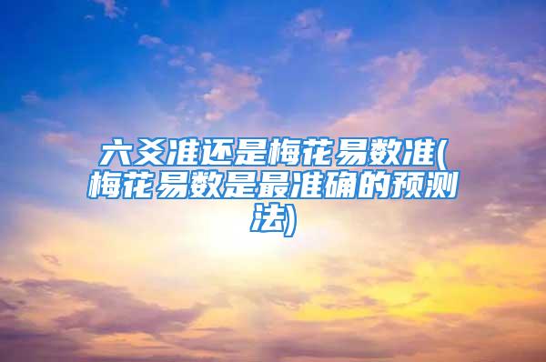 六爻准还是梅花易数准(梅花易数是最准确的预测法)
