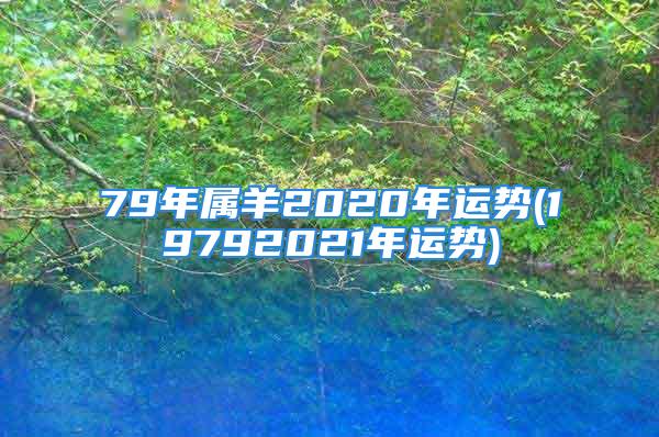 79年属羊2020年运势(19792021年运势)