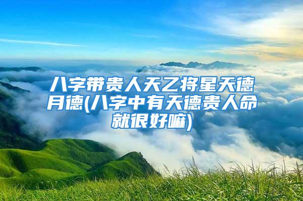 八字带贵人天乙将星天德月德(八字中有天德贵人命就很好嘛)