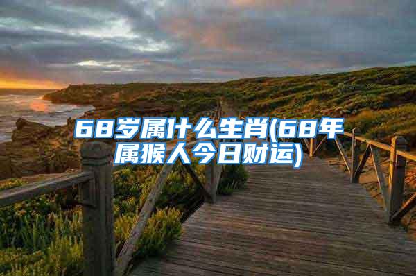 68岁属什么生肖(68年属猴人今日财运)