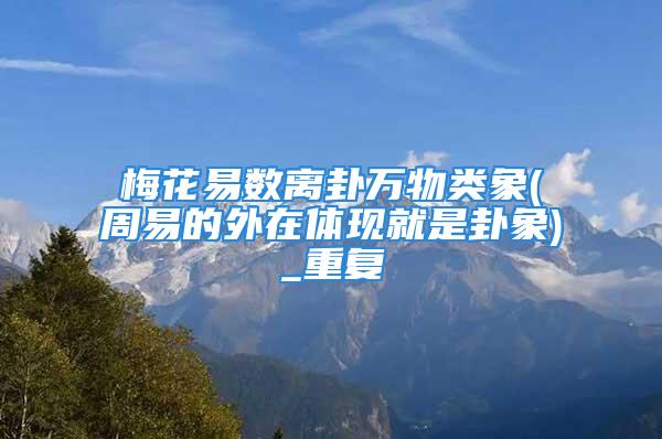 梅花易数离卦万物类象(周易的外在体现就是卦象)_重复