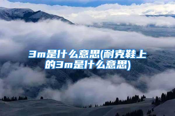 3m是什么意思(耐克鞋上的3m是什么意思)