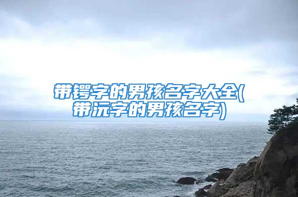 带锷字的男孩名字大全(带沅字的男孩名字)
