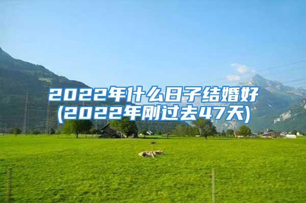 2022年什么日子结婚好(2022年刚过去47天)