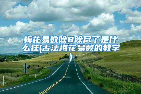梅花易数除8除尽了是什么挂(古法梅花易数的教学)