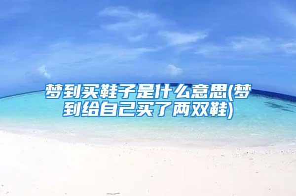 梦到买鞋子是什么意思(梦到给自己买了两双鞋)