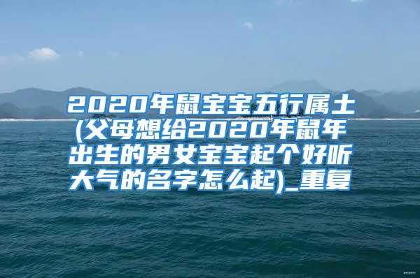 2020年鼠宝宝五行属土(父母想给2020年鼠年出生的男女宝宝起个好听大气的名字怎么起)_重复