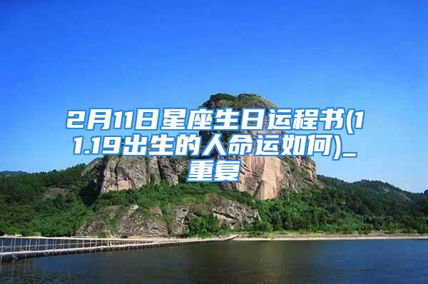 2月11日星座生日运程书(11.19出生的人命运如何)_重复