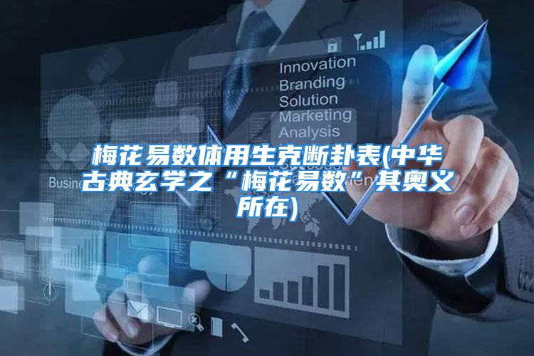 梅花易数体用生克断卦表(中华古典玄学之“梅花易数”其奥义所在)