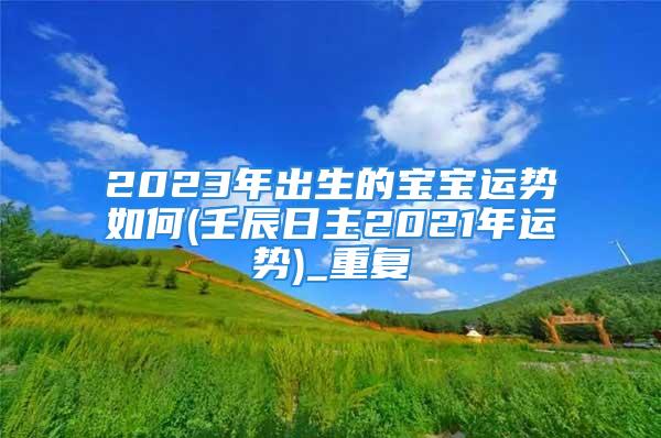 2023年出生的宝宝运势如何(壬辰日主2021年运势)_重复