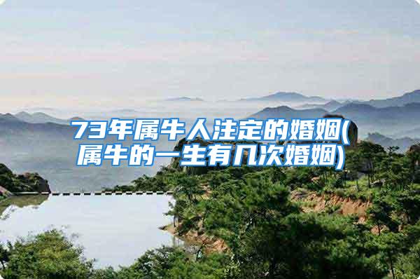 73年属牛人注定的婚姻(属牛的一生有几次婚姻)