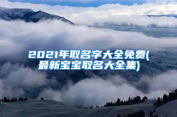 2021年取名字大全免费(最新宝宝取名大全集)