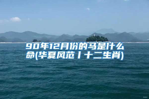 90年12月份的马是什么命(华夏风范丨十二生肖)