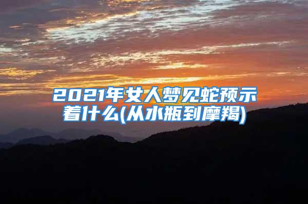 2021年女人梦见蛇预示着什么(从水瓶到摩羯)