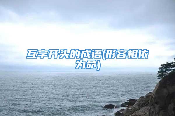 互字开头的成语(形容相依为命)