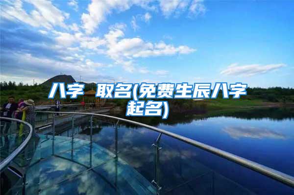 八字 取名(免费生辰八字起名)