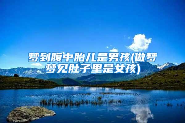 梦到腹中胎儿是男孩(做梦梦见肚子里是女孩)