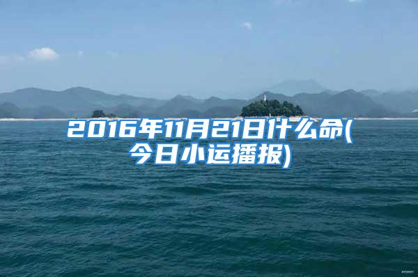 2016年11月21日什么命(今日小运播报)