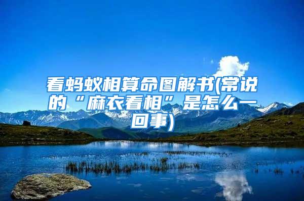 看蚂蚁相算命图解书(常说的“麻衣看相”是怎么一回事)