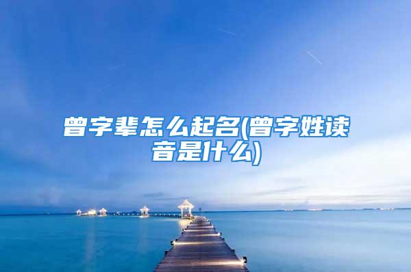 曾字辈怎么起名(曾字姓读音是什么)
