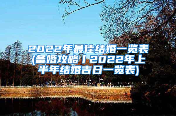 2022年最佳结婚一览表(备婚攻略丨2022年上半年结婚吉日一览表)