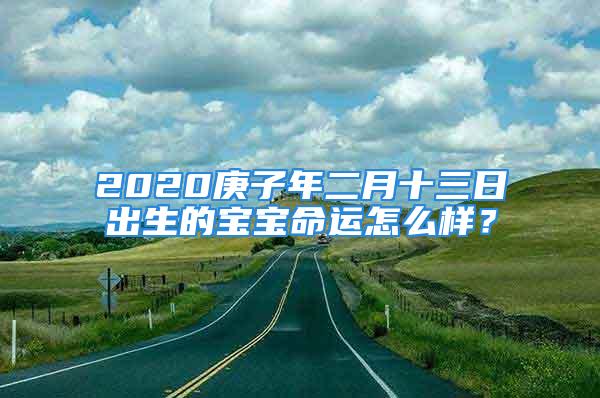 2020庚子年二月十三日出生的宝宝命运怎么样？