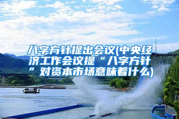 八字方针提出会议(中央经济工作会议提“八字方针”对资本市场意味着什么)