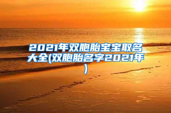 2021年双胞胎宝宝取名大全(双胞胎名字2021年)