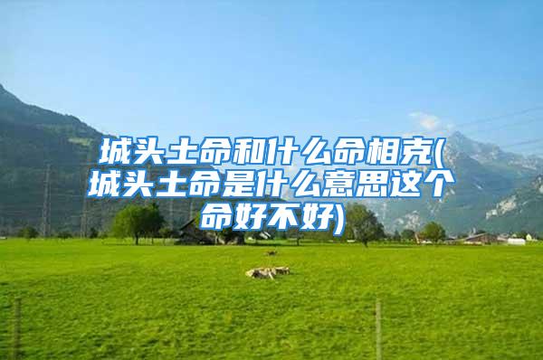 城头土命和什么命相克(城头土命是什么意思这个命好不好)