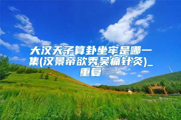 大汉天子算卦坐牢是哪一集(汉景帝欲秀吴痛针灸)_重复